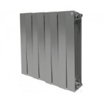 Радиатор биметаллический секционный Royal Thermo PianoForte Silver Satin 500 - 8 секции (RTPFSS50008)